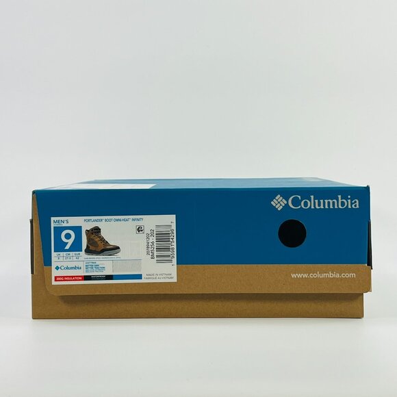 Columbia Portlander Boot Omni-Heat Infinity 'Dark Brown' BM5256-202 Multi Size - Picture 8 of 10